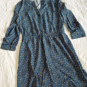 floral long sleeve Loft dress